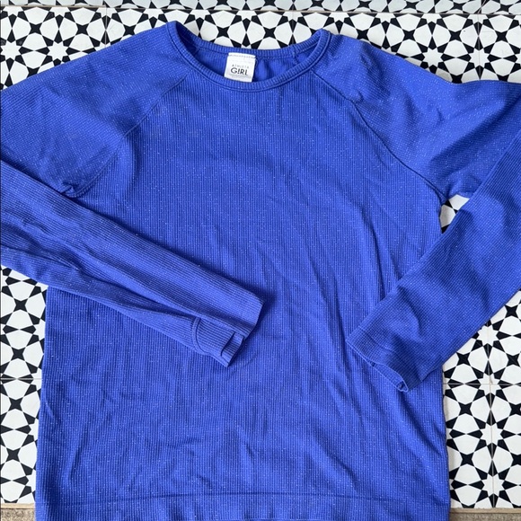 Sweat-shirt Athleta Girl Crazy Cozy Wrap Taille XL/14 Bleu - Occasion Parfait état